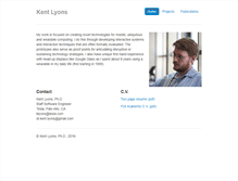 Tablet Screenshot of kentlyons.net